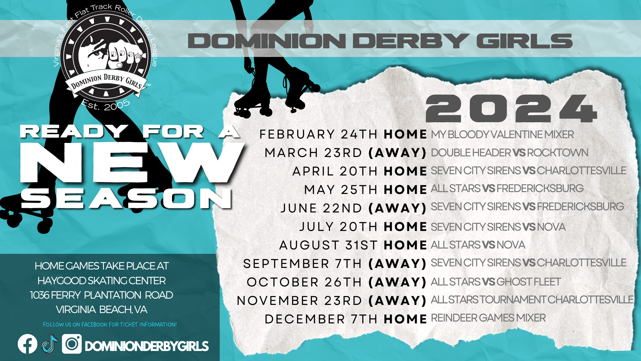 Graphic of 2024 Bout Schedule